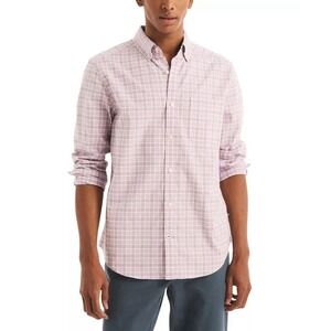 Nautica Men's Plaid Button Down Purple Oxford Size XXL NWT